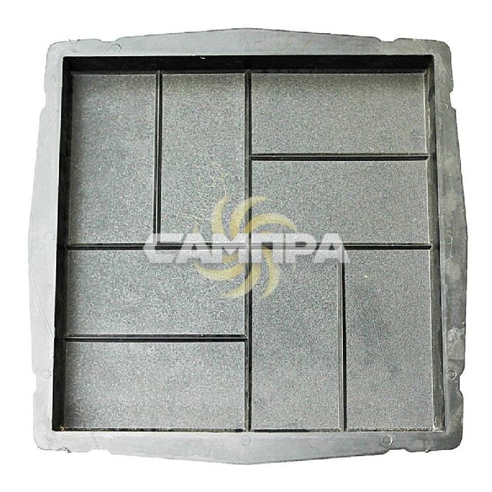 Форма для тротуарной плитки 72/7 Квадрат 8 кирпичей фото