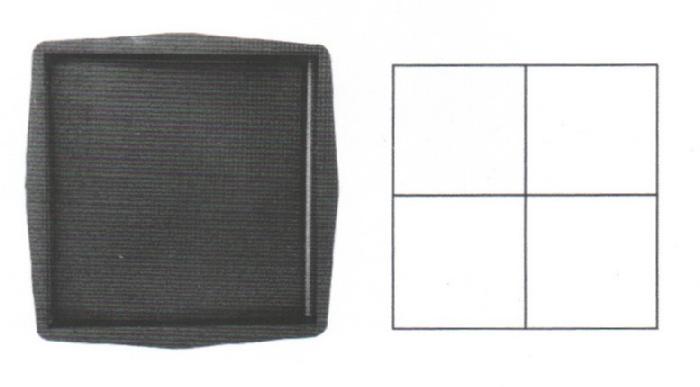 Форма для тротуарной плитки 72/11 Квадрат Гладкий фото 1