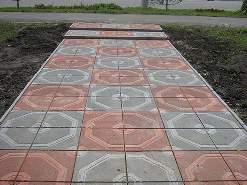 Форма для тротуарной плитки 72/6 Квадрат Фреска 40,0х40,0х5,0 см фото 3